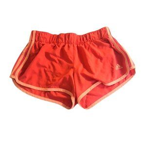 Pink/Orange Adidas Athletic Shorts, Size Small